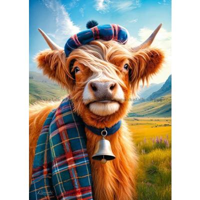 Billede af Skotsk charme i pels og plaid, 500 brikker
