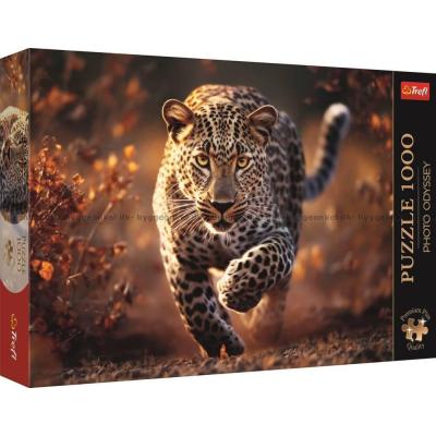 Leopard i jagtens gyldne øjeblik, 1000 brikker