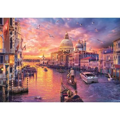 Billede af Solnedgang over Venedig, 1000 brikker