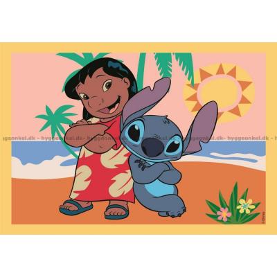 Billede af Disney: Stitch, 4 i 1, 12 brikker