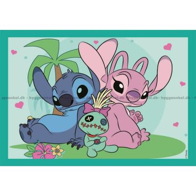 Billede af Disney: Stitch, 4 i 1, 12 brikker