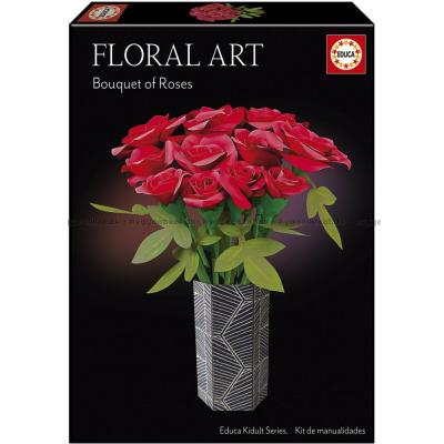 3D: Buket af roser, 200 brikker