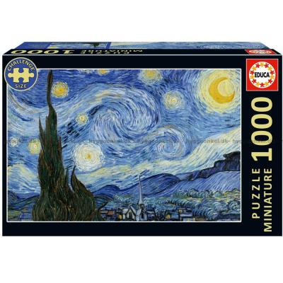 Van Gogh: Stjernenatten - Miniature, 1000 brikker