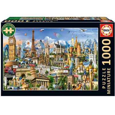 Europæiske vidundere - Miniature, 1000 brikker
