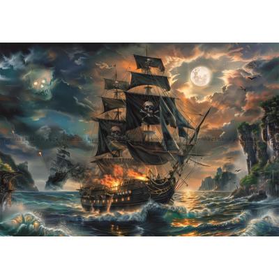Billede af Piratskibet, 300 brikker