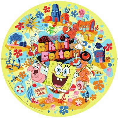 Billede af SvampeBob Firkant - Rundt puslespil, 500 brikker