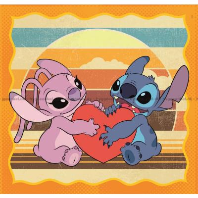 Billede af Disney: Stitch - Gode venner, 3x48 brikker