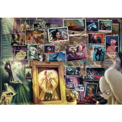Billede af Disney skurke: 101 Dalmantinere - Cruella De Vil, 1000 brikker