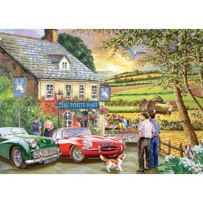 Billede af Klassiske biler og krohygge, 500 brikker