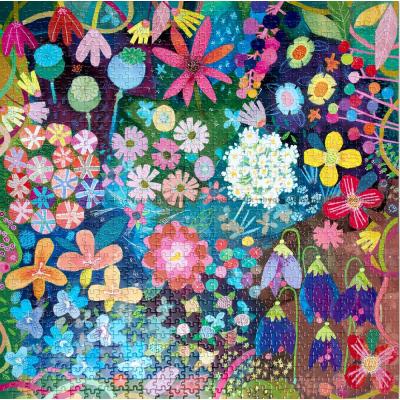 Billede af Farverig blomstereng, 1000 brikker