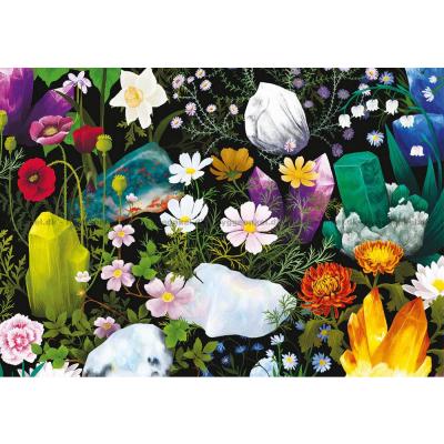 Billede af Krystaller blandt blomster, 500 brikker
