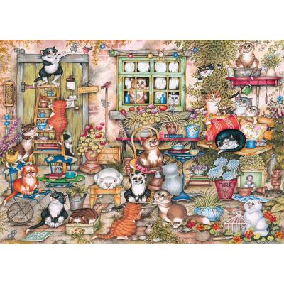 Billede af Smith: Kattene i haven, 1000 brikker
