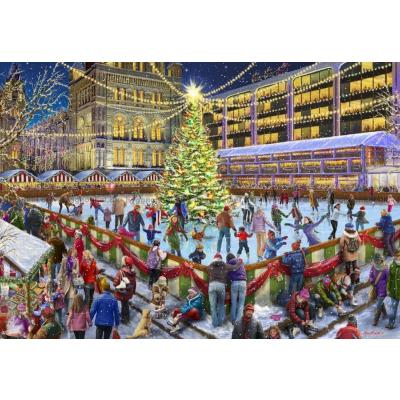 Billede af Corti: Julehygge på skøjtebanen, 1000 brikker