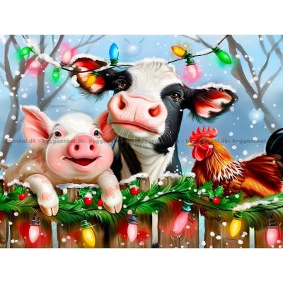 Billede af Dyrenes festlige jul, 300 brikker
