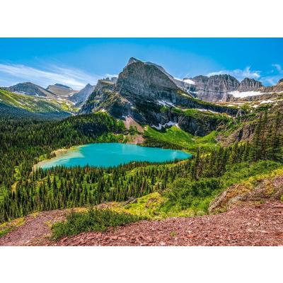 Billede af USA: Glacier National Park - Grinnell søen, 3000 brikker