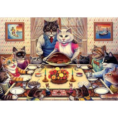 Kattene inviteret til fest, 260 brikker
