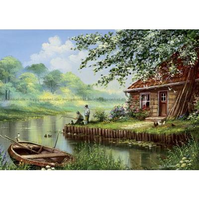 Fisketur ved hytten, 500 brikker