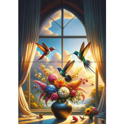 Kolibrier i sollyset, 500 brikker