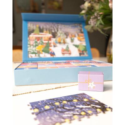 Billede af Julekalender: Jagten på det perfekte juletræ, 24x42 brikker