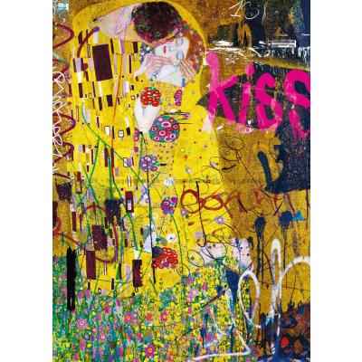 Billede af Klimt: Kysset - Farverig fortolkning, 1000 brikker