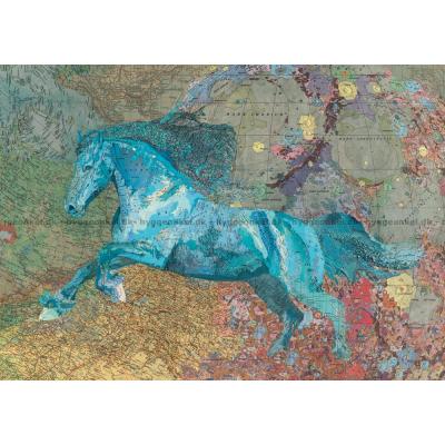 Billede af Galop igennem verden, 2000 brikker
