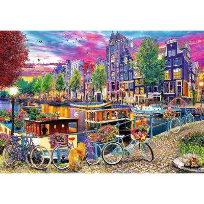 Billede af Davison: Byer i Europa - Paris og Amsterdam, 2x500 brikker