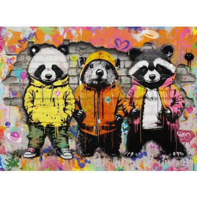 Billede af Street Art: Dyr, 500 brikker