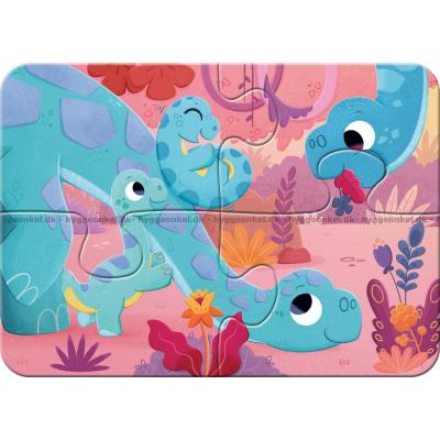 Billede af Glade dinosaurer, 4 i 1, 2 brikker