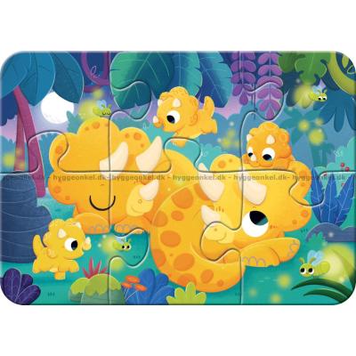Billede af Glade dinosaurer, 4 i 1, 2 brikker