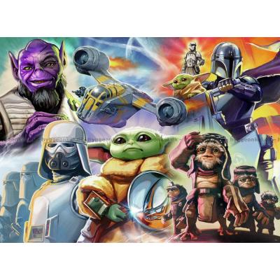 Billede af Star Wars: Mandalorian og Baby Yoda, 500 brikker