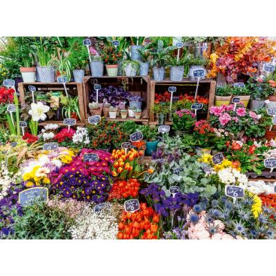 Billede af Et hav af blomstrende glæde, 500 brikker