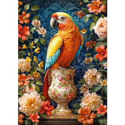 Billede af Blomster og fjer, 1000 brikker