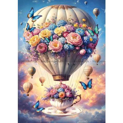 Billede af Blomsterballonens rejse, 1000 brikker