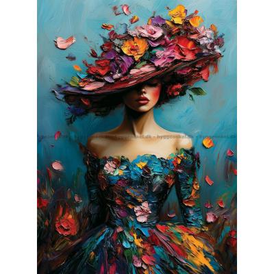 Billede af Blomsterhatten, 1000 brikker