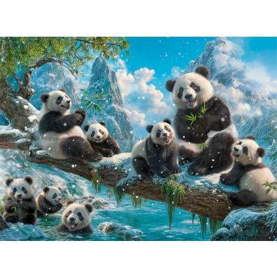 Billede af Sneklædte pandaer, 2000 brikker
