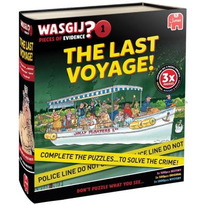 Wasgij: Pieces Of Evidence - Krydstogtet på floden, 2x500 1x1000 brikker