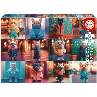 Stilfulde dyr, 200 brikker