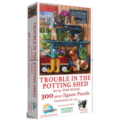 Wood: Potter og poter i haveskuret, 300 brikker