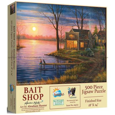 Hunter: Aftenstemning ved søen, 500 brikker