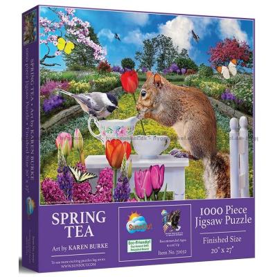 Dyrebar te i haven, 1000 brikker