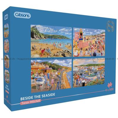 T. Mitchell: Familieudflugt til stranden, 4x500 brikker