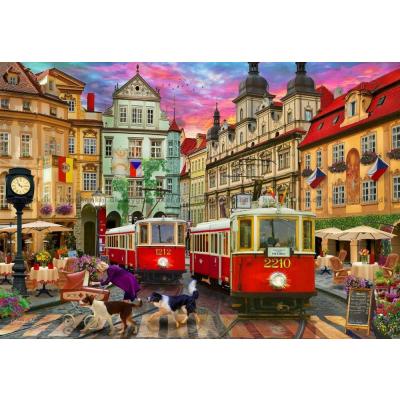 Billede af Maclean: Sporvogne i Prag, 1000 brikker