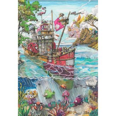 Den spændende ø, 1000 brikker