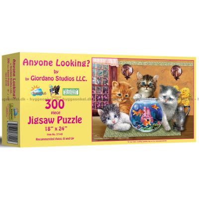 Nysgerrige katte ved akvariet, 300 brikker