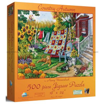 Wernersbach: Efterårshygge i haven, 500 brikker