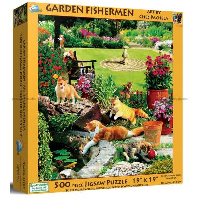 Pachela: Kattesjov ved havedammen, 500 brikker