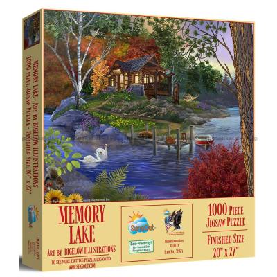 Aftenstemning ved efterårstide, 1000 brikker