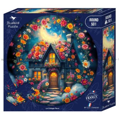 Det eventyrlige hus i måneskinnet - Rundt puslespil, 500 brikker