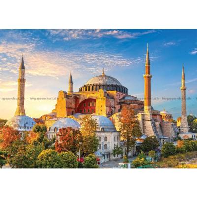 Billede af Tyrkiet: Hagia Sophia i gyldent lys, 1000 brikker