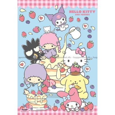 Billede af Hello Kitty: Gode venner og jordbær, 1000 brikker